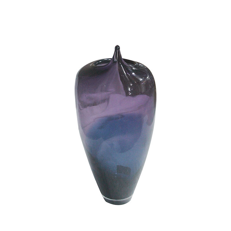 VASE GLASS COL JY656 42CM