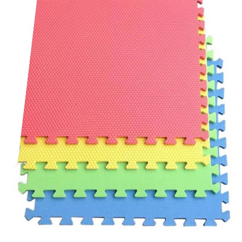 PUZZLE MAT 4PCS 60X60X1CM LEAF