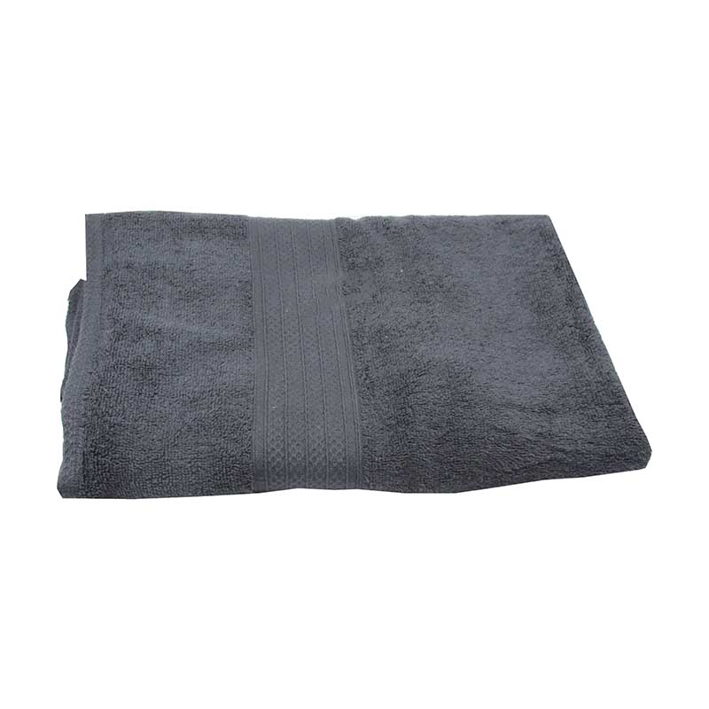 BATH TOWEL BLACK 70X140CM 2PLY