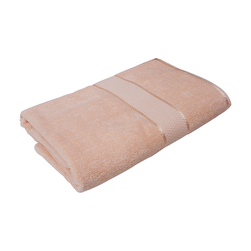 BATH TOWEL PEACH 100X150CM 2PLY