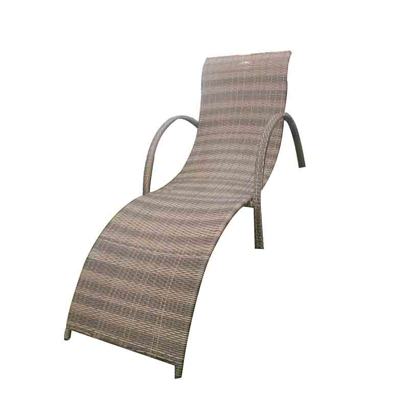 CHAIR BEACH LOUNGE BROWN 673