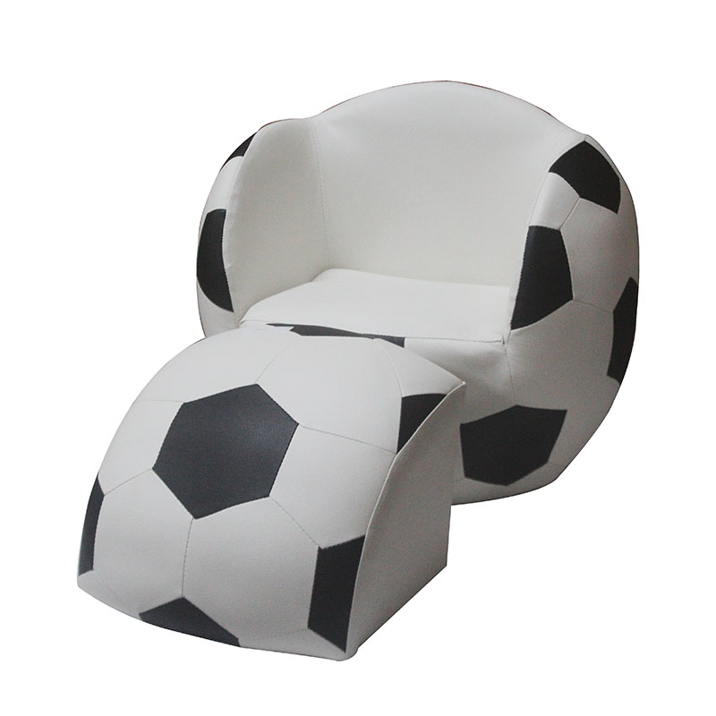 SOFA SOCCER WHITE BLK 2PCS SF-1