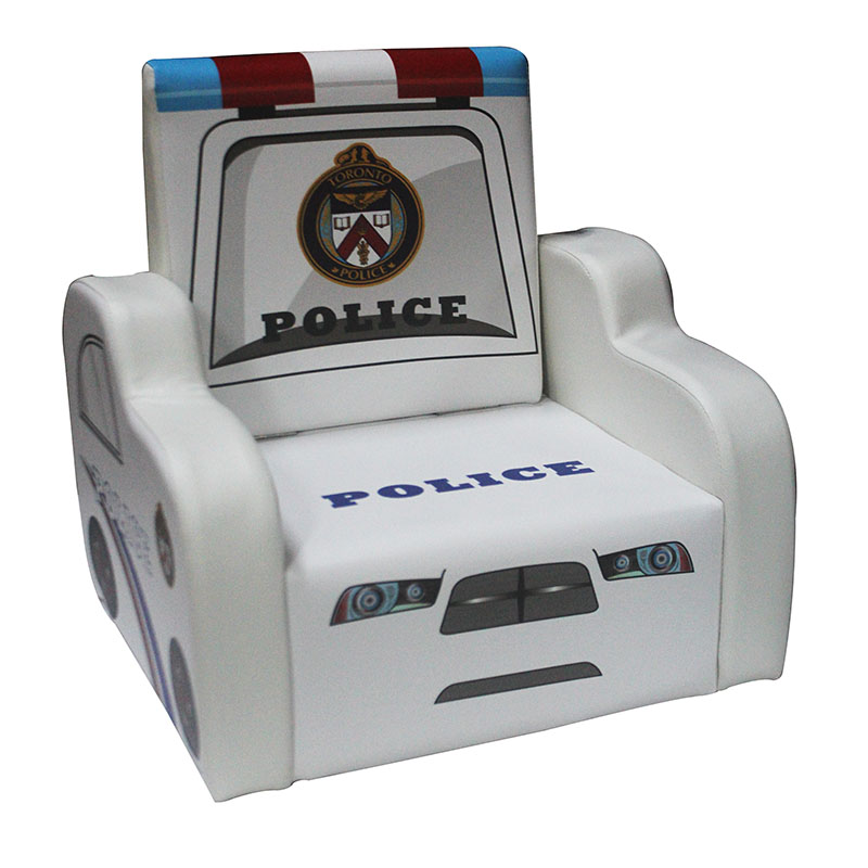 SOFA KIDS POLICE CAR WHITE SF-5