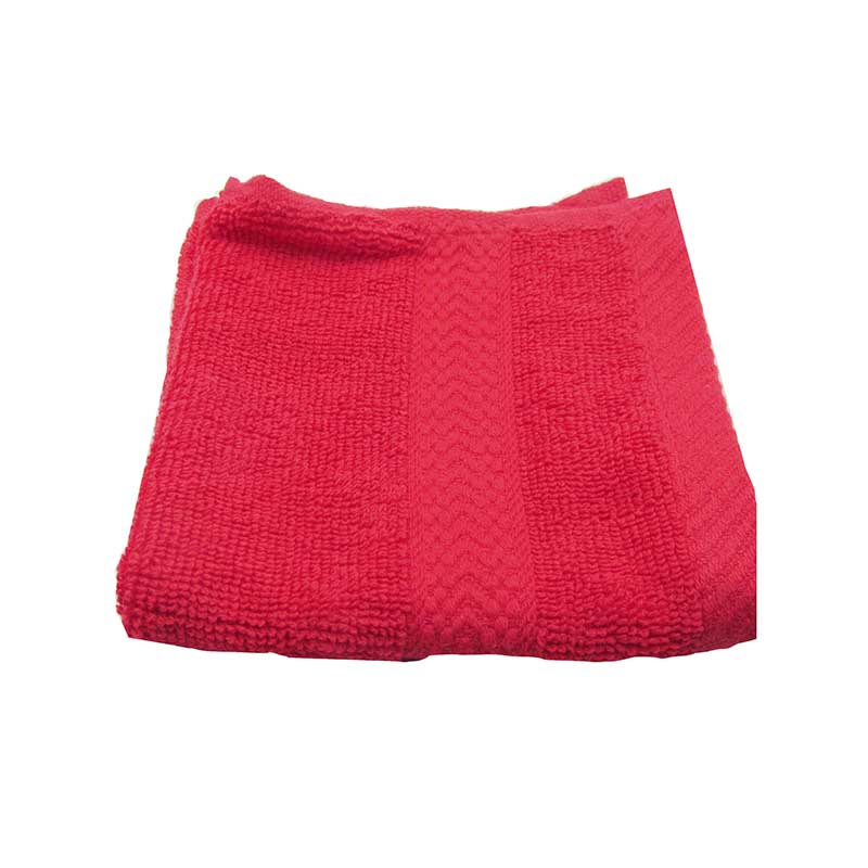 HAND TOWEL COTTON 30X30CM RED C