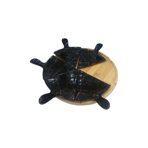 PIZZA PLATE JDC7408-3 H28 BLACK