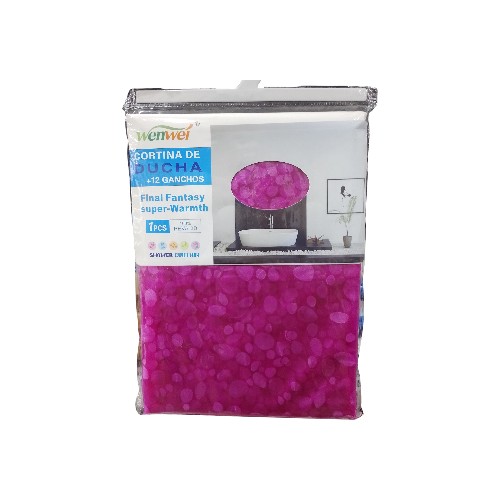 SHOWER CURTAIN 3D STONES 180X18