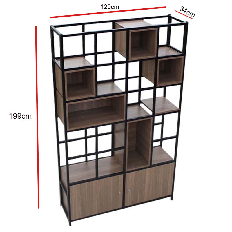 DECO SHELVE METAL WOODEN 8969 A