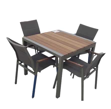 GARDEN TABEL SET  R4-T 90X90 CA