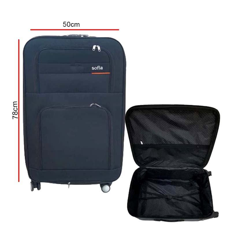 SUITCASE 72CM BLACK BIG