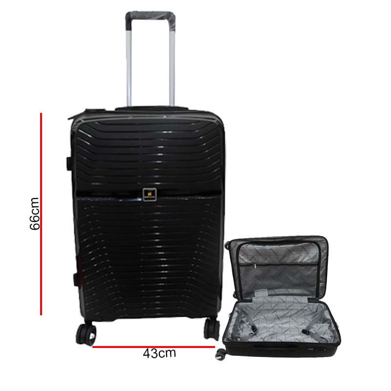 SUITCASE 66CM BLACK HOFFMANNS