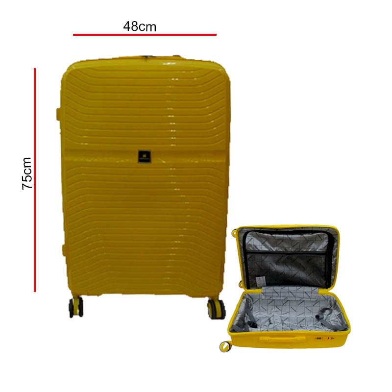 SUITCASE 76CM YELLOW HOFFMANNS