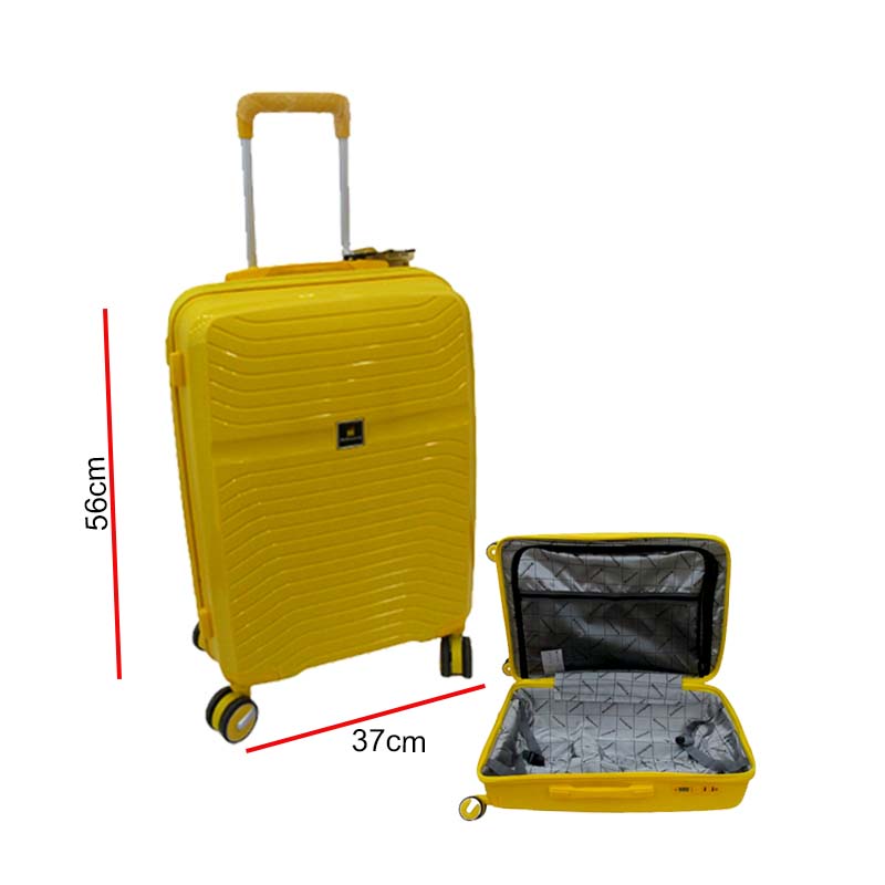 SUITCASE 56CM YELLOW HOFFMANNS