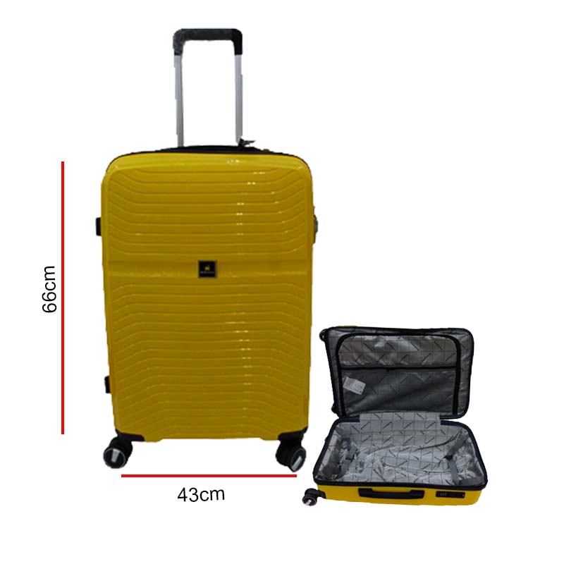 SUITCASE 66CM YELLBLUE HOFFMANN
