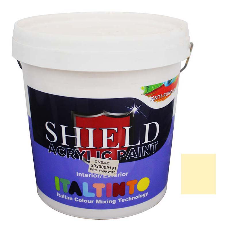 PAINT ACRYLIC CREAM 10LTR SHIEL