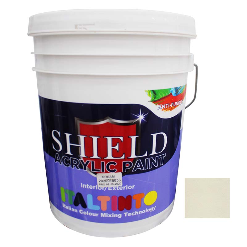 PAINT ACRYLIC CREAM 20LTR SHIEL
