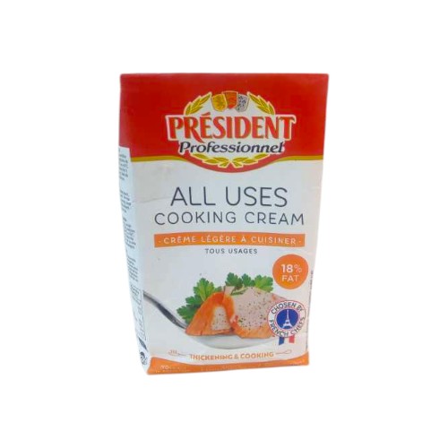COOKING CREAM UHT 1L PRESIDENT