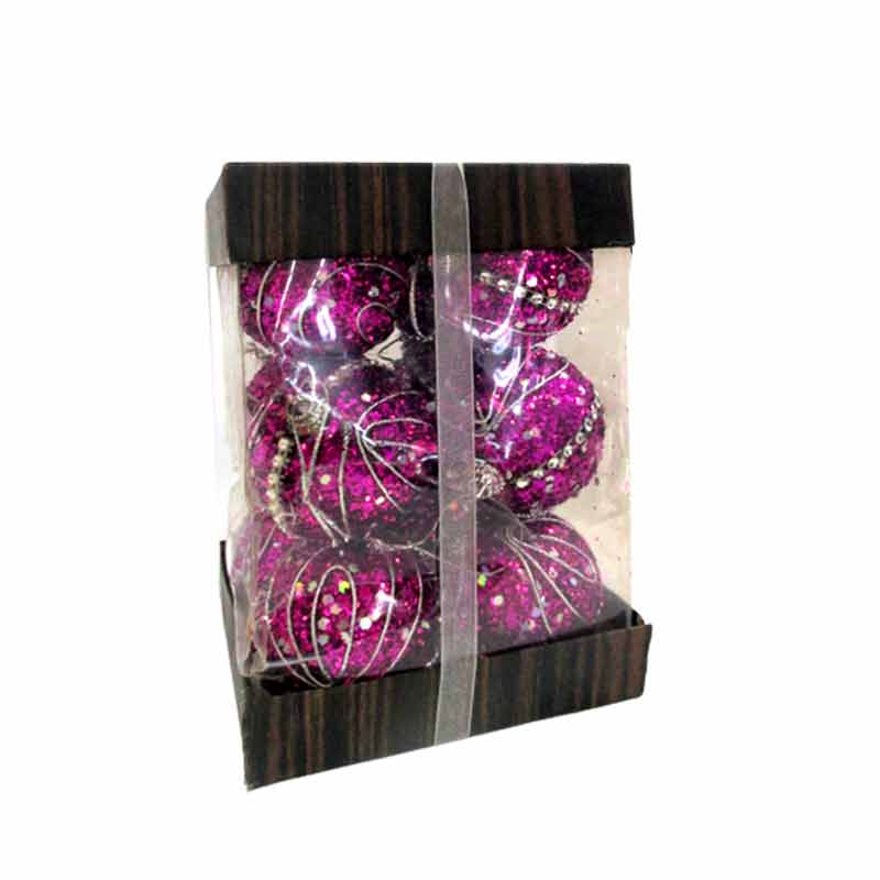 X-MAS DECORATION BALLS 12PCS