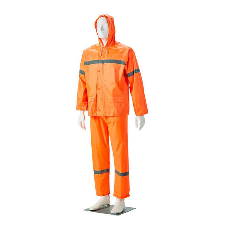 RAIN SUIT 2PCS REFLECTED ORANGE
