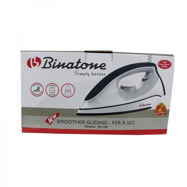 DRY IRON DI 108(RED) BINATONE
