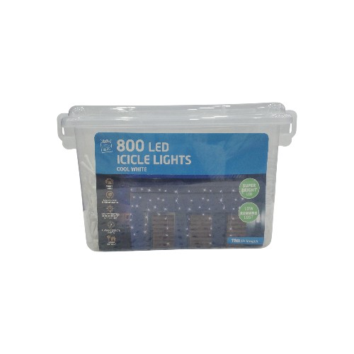 UBL LED ICICLE LIGHTS 800 WHITE