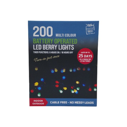 UBL LED TIMER BERRY LIGHTS 200