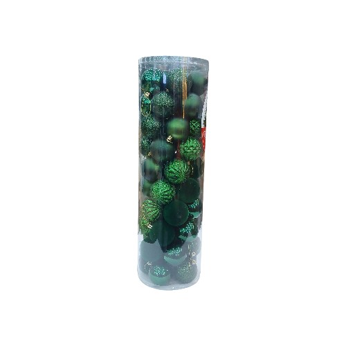 UBL MEGA BAUBLES 60MM 50PK GREE