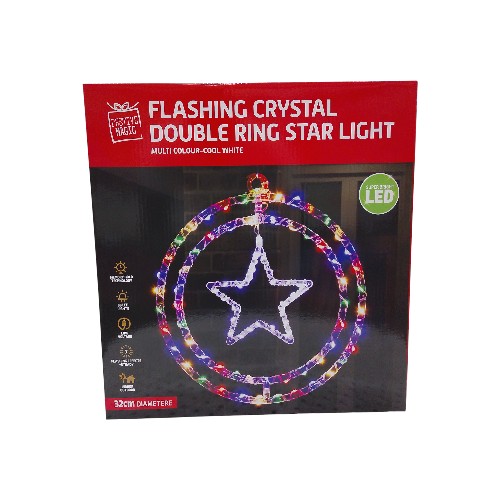 UBL LED CRYSTAL DOUBLE RINGS ST