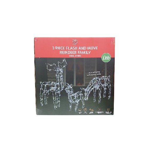 UBL LED REINDEERS FAMILY 3PC AN
