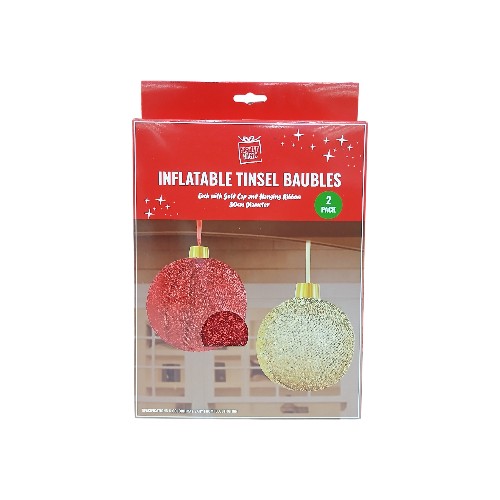 UBL INFLATABLE TINSEL BAUBLE 30
