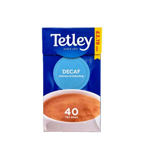 TETLEY TEA DECAF 40S