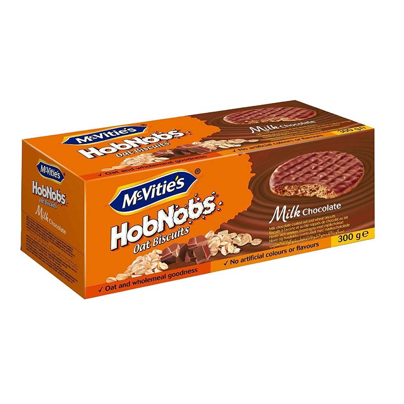 MCVITIES HOBNOBS MILK CHOCOLATE