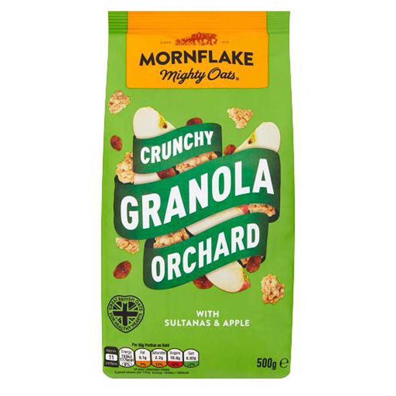 MORNFLAKE GRANOLA ORCHARD 500G