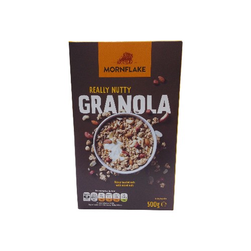 MORNFLAKE GRANOLA NUTTY 500G