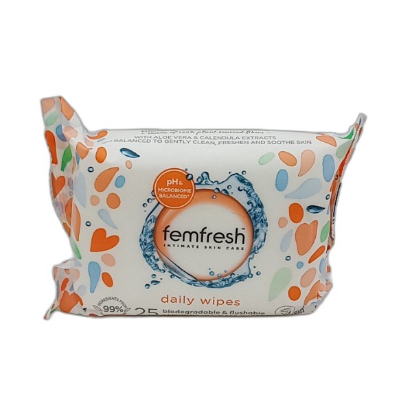 FEMFRESH INTIMATE WIPES 25PCS