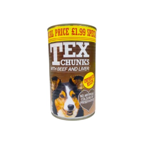 TEX CHUNKS WITH BEEF AND LIVER