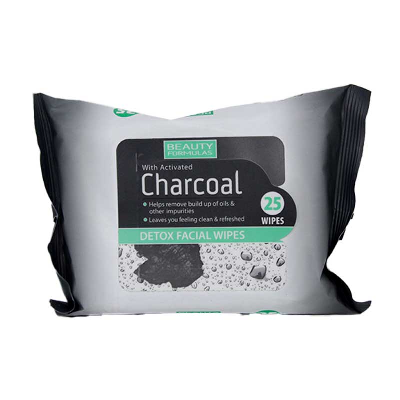 WIPES 25 S CHARCOAL FACIAL BEAU