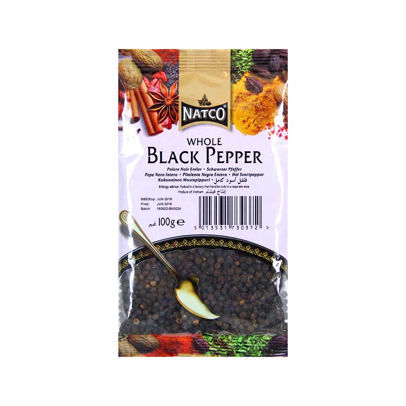 NATCO WHOLE BLACK PEPPER 100G
