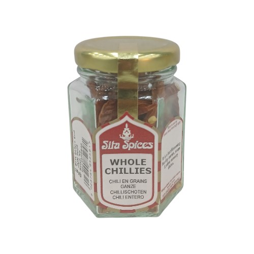 SITA SPICES WHOLE CHILLIES GLAS