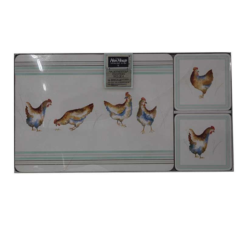 PLACE MAT COASTER SET 4PCS HE..
