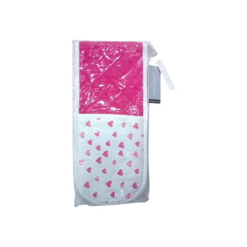 OVEN GLOVE DOUBLE HEARTS DESI..