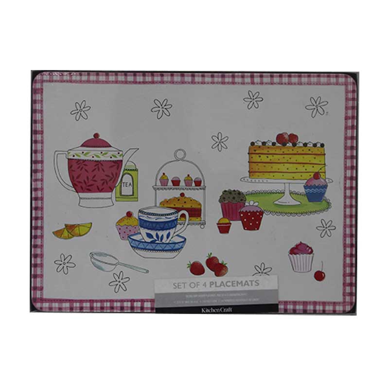 PLACE MAT 4PCS TIME OF TEA..