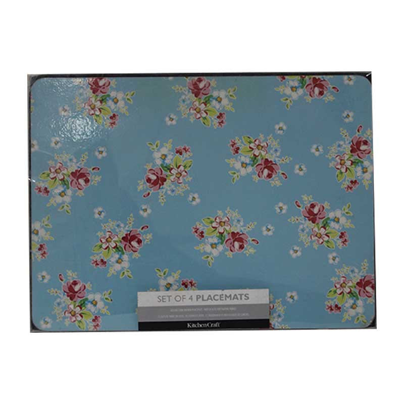 PLACE MAT 4PCS ROSE DESIGN..