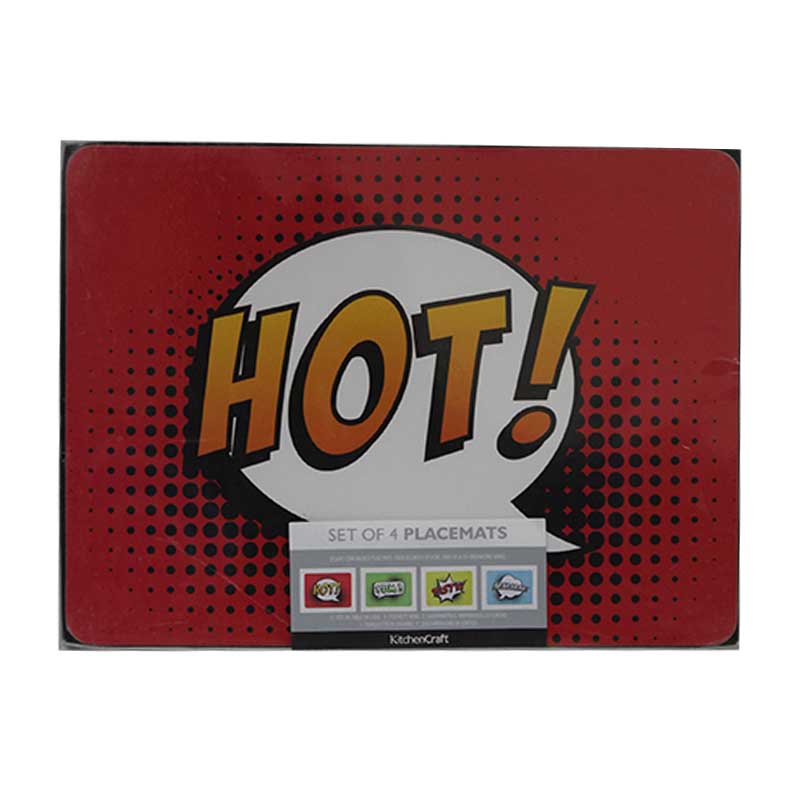 PLACEMATS 4PCS SET CORK BACKED.