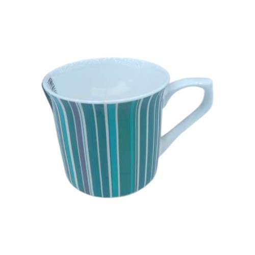 FLUTE MUG GREEN STRIPE 300ML.
