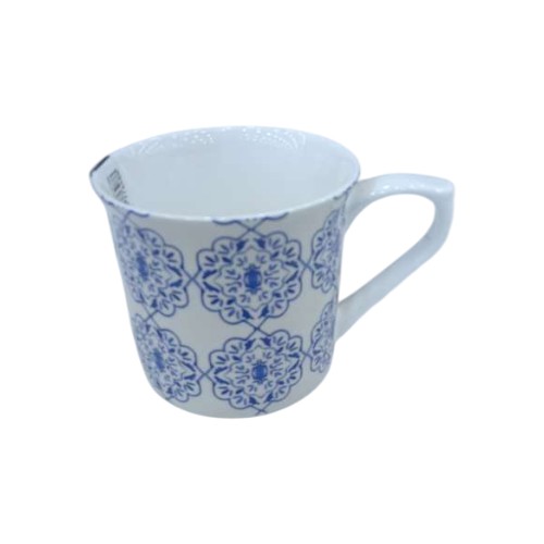 FLUTE MUG BLUE STAR 300ML BONE