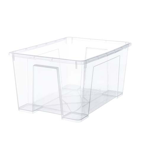WHAM STORAGE BOX W LID 160L CLE