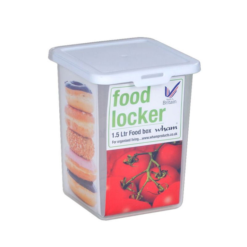 FOOD STORAGE BOX 1.5L SQ PLASTI