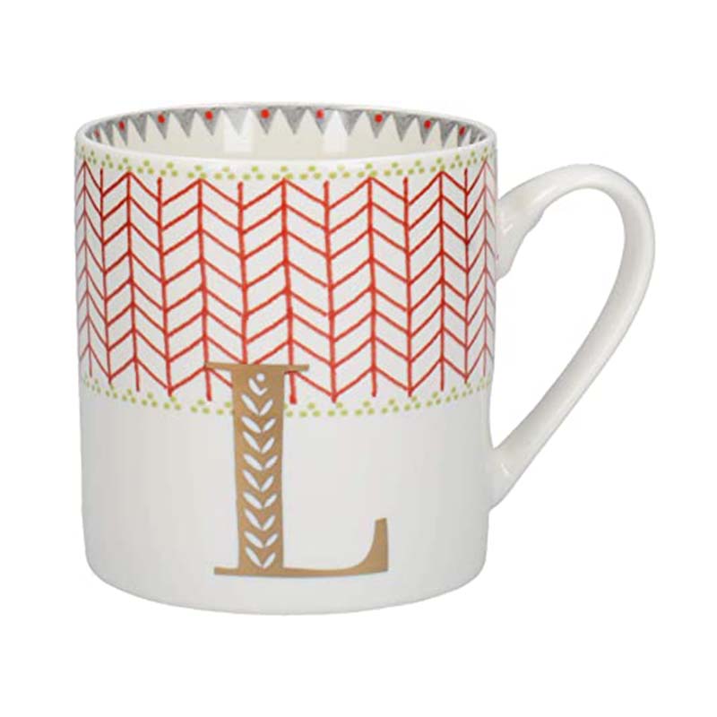 MUG CERAMIC ALPHABET L