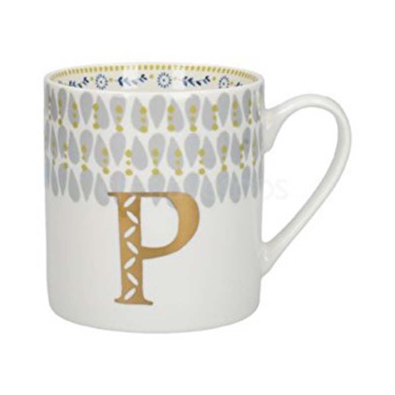 MUG CERAMIC ALPHABET P