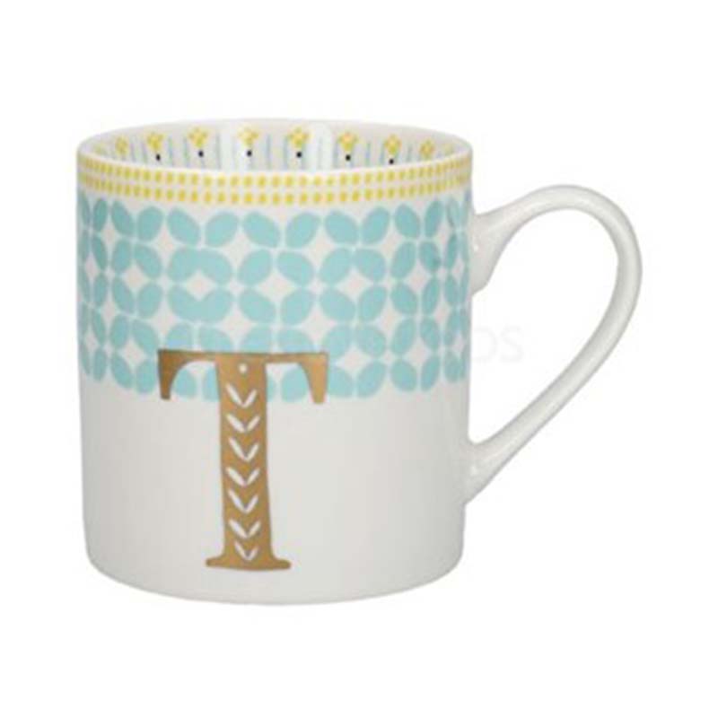 MUG CERAMIC ALPHABET T